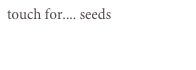 touch for.... seeds